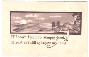 A/S Cobb Shinn Kind denkt alte Postkarte RPO Abbruch KC Lajunta RMS Killer - Bild 1 von 2