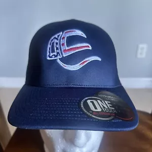 Outdoor Cap Embroidered Flag Colors Logo Navy Blue Solid Back Hat One Touch Size - Picture 1 of 5