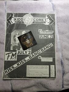 Kidd comet a4 flyer for fm Station gig hollywood underground glam demo order for