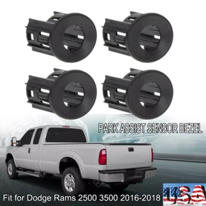 4PCS Front Bumper Park Assist Sensor Bezel for Ram 2500 3500 2016-18 5VS88ZZZAA - Picture 1 of 8