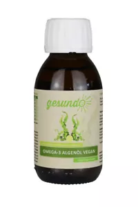 Omega 3 Algenöl 1000mg DHA & EPA – Vegan, Herz & Gehirn und nachhaltig – gesundo - Bild 1 von 9