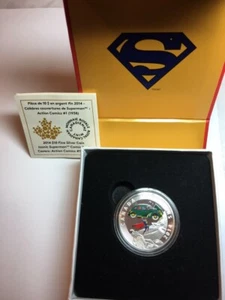 2014 Silver $10 Iconic Superman Comic Book Covers Action Comics #1 (1938) Coin - Picture 1 of 3