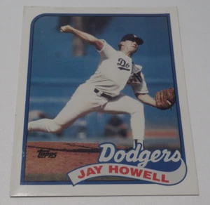 Vintage 80s Jay Howell Topps Baseball Card Folder #425 LA Dodgers 1989 - Picture 1 of 3