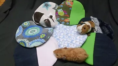 HANDMADE Pipi Pad rund, Kleintiere Einlage Iglu, Häuschen, Nestchen urind. Unterlage