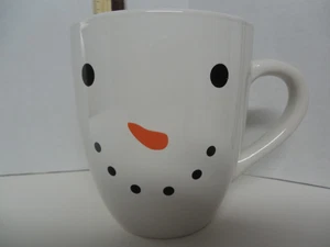 Royal Norfolk White Snowman Smiley Face Coffee/Tea Mug 20 oz - Picture 1 of 7