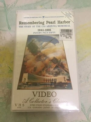 Remembering Pearl Harbor Story of USS Arizona Memorial VHS Tape 1941 - 1991 - Image 1 of 3