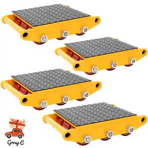 Carrello da carico 4 pezzi 15T macchina resistente carrello pattino macchina roller mover - Foto 1 di 23