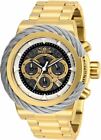 Invicta Bolt Men's 50mm Gold Stainless Anatomic Dial Chronograph Watch 27803
