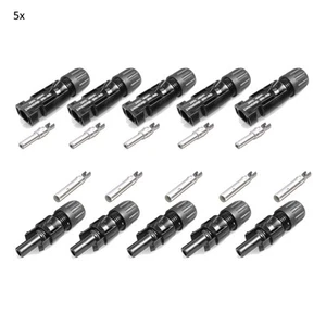MC4 Stecker Buchse PV Solarstecker 5 Paar für 4mm² - 6mm² Kabel Stäubli - Bild 1 von 9