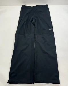 REI Co-op Peak 2.5L Men's Sz Medium Full Side Zip Black Waterproof Pants Hiking - Picture 1 of 10