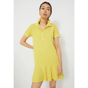 Tuckernuck Pique May Polo Dress in Yellow | Women’s Size Medium - Picture 1 of 7