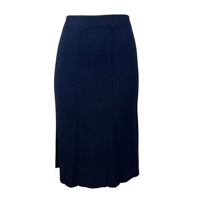 Marisa Christina Women’s Black Rayon & Nylon Midi Skirt Pull-On Size M - Image 1 of 4