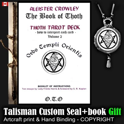 Antique Book of Thoth Magic Occult Tarot Deck Explanation Ordo Templi Orientis 2 - Image 1 of 4