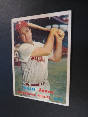 1957 TOPPS BASEBALL SET #174 Willie Jones, Philadelphia Phillies, VG - Image 1 of 4