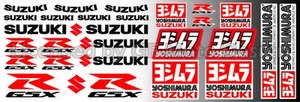 Suzuki GSXR Aufkleber Set Laminierte GSX-R 600 1000 Yoshimura 750 WHT - Bild 1 von 1