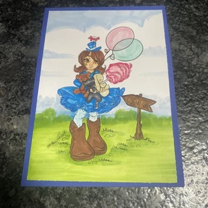 Handgefertigte 5" x 7" Grußkarte - Karnevalstag, jeder Anlass, passender Umschlag - Bild 1 von 4