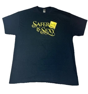 Kondom Sicherheit T-Shirt Safer Is Sexy Icon Kondome XL Internationaler Kondomtag - Bild 1 von 8