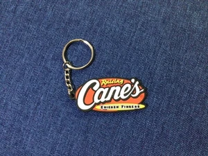 Raising Cane's Chicken Fingers Promotional Rubber Keychain NEW - Picture 1 of 3