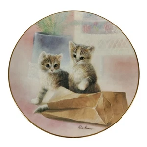 Bag Of Fun Collector Plate Ruane Manning Kitten Cousins Danbury Mint Vintage - Picture 1 of 5