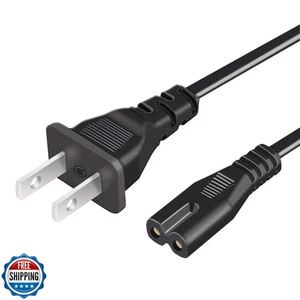 2 Prong AC Power Cord Cable Compatible with Xbox One S/Xbox One X/Xbox Series - Picture 1 of 5