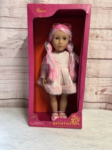 Our Generation Rosa 18 Zoll Modepuppe mit rosa und blauen Haaren - Bild 1 von 3