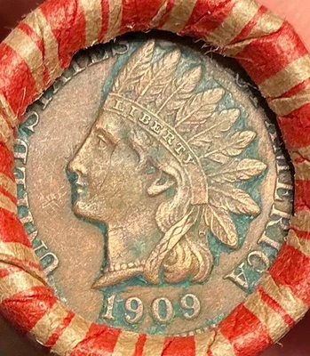 unsearched old cents roll vintage coins 50 pennies penny collection set lot 4ai - Image 1 of 4