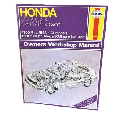 Manual de taller del propietario Haynes - Honda Civic CVCC 1980-1983 todos los modelos #633 Foto 1 de 4