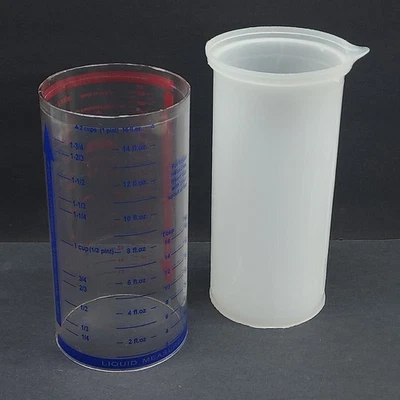 VTG Pampered Chef Measure All 2 Cup Wet/Dry Push Up Measuring Cup #2225 - Image 1 of 4