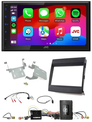 JVC Bluetooth USB Lenkrad 2DIN DAB Autoradio für Porsche Cayenne 11-16 Infoadapt - Bild 1 von 4