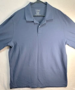 L.L. Camisa Polo Bean Para Hombre XL Alta Azul Calce Tradicional Manga Larga - Imagen 1 de 6