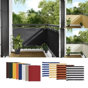 Balkonsichtschutz Balkon Sichtschutz Balkonbespannung Balkonverkleidung mit Ösen - Bild 1 von 42