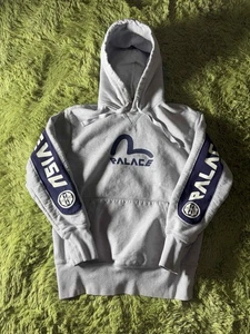Rare Palace x Evisu Limited Edition Gray Hoodie Size Medium !!!!! - Bild 1 von 10