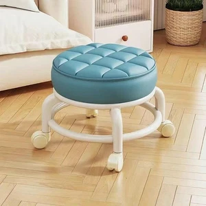 360° Rotating Roller Stool Shoe Changing Stool Seat Round Kids Women Heavy Duty - Picture 1 of 28