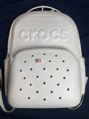 Crocs Classic Unisex Rare White Backpack Great Condition - Image 1 of 4