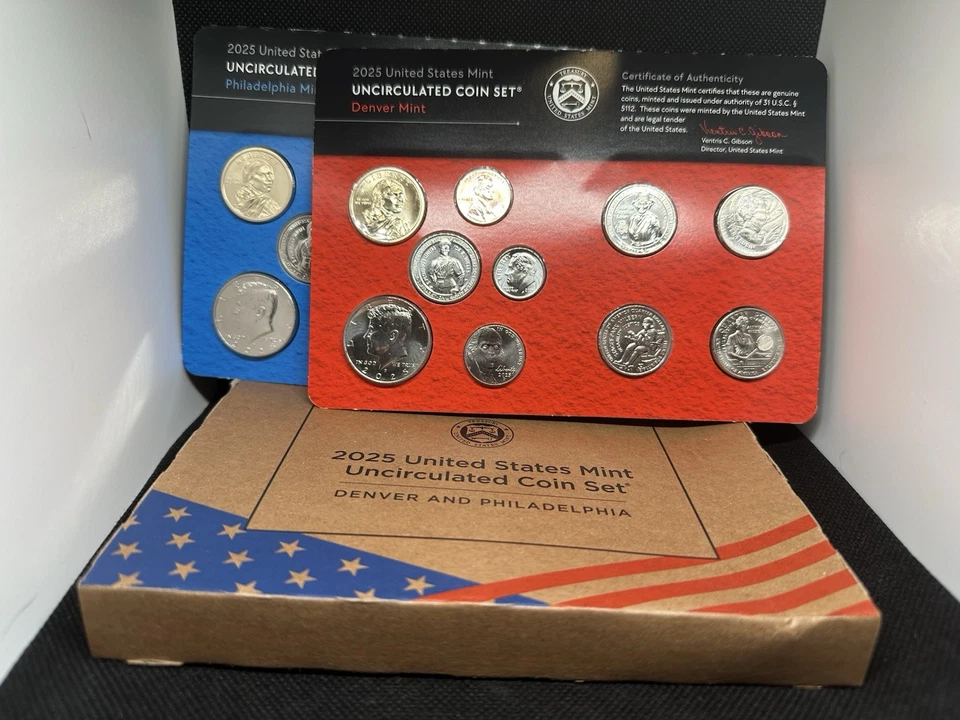 2025 P&D Uncirculated Mint Set —COMPLETE — BOTH PENNIES INCLUDED — UNOPENED 25RJ - Image 1 of 1