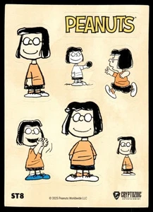 Marcie Charlie Brown Peanuts 2025 Cartoon Sticker Card #8 (NM) - Picture 1 of 2