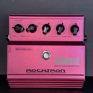 Rocktron Zombie Rectified Distortion Guitar Pedal Pink Untested As Is - Picture 1 of 11