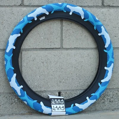 CULT BMX VANS BICYCLE TIRE 20 X 2.40" BLUE CAMO ODYSSEY PRIMO SUNDAY