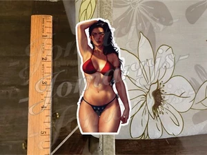 Calcomanía Bikini Pegatina Princesa Diana Anime Wonder Woman Ecchi oppai waifu arte 1 - Imagen 1 de 3