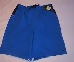 Pantaloncini da bagno uomo NIKE taglia M blu medio elasticizzati vita tronchetti 717384 $46 - Foto 1 di 2