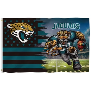 Jacksonville Jaguars Flag 3'X5' Banner NFL FAST FREE Shipping US SELLER - Picture 1 of 1