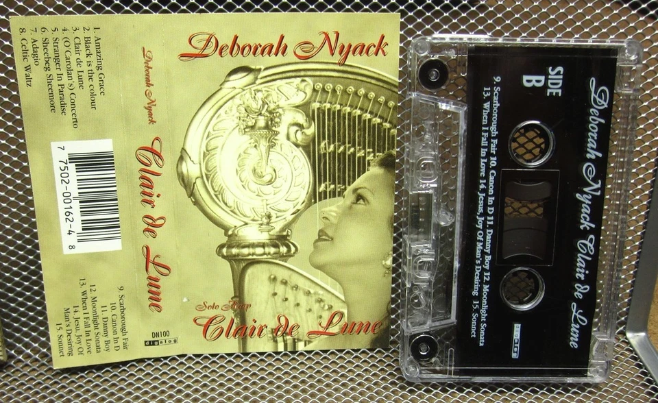 DEBORAH NYACK solo harp Clair De Lune cassette tape Scarborough Fair - Image 1 of 1