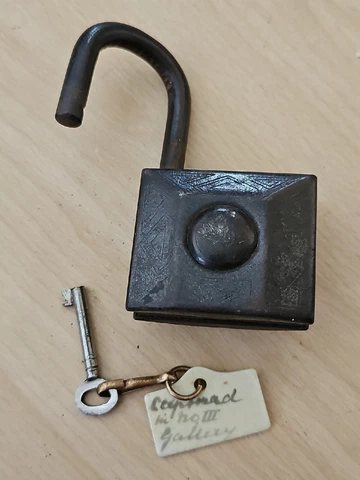 Vintage Buffo Padlock With Working Key Cover