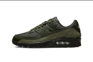 Nike Air Max 90 Mens Sneakers Size US 11 Cargo Khaki Reflective - Picture 1 of 7