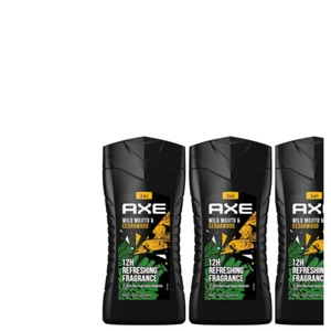 3x250ml Axe Wild Mojito & Cedarwood 3in1 Duschgel 12H Refreshing | Toller Duft - Bild 1 von 1