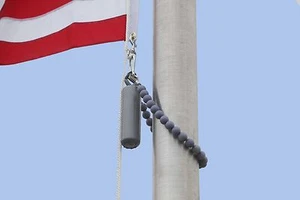 FlagPole Beaded Retainer Ring Sling Handmade USA PICK YOUR COLORS Counterweights - Picture 1 of 12
