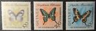 Guinea 1963 butterflies insects air set of 3 mnh