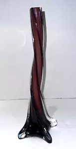 Lila verdrehte Wirbel Blumen Knospe Vase (12 cm hoch) - Bild 1 von 8