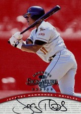 Jeffrey Hammonds 1997 Donruss Signature Series Certified On Card Autograph Auto