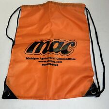 Orange Drawstring Bag Michigan Agricultural Commodities mac